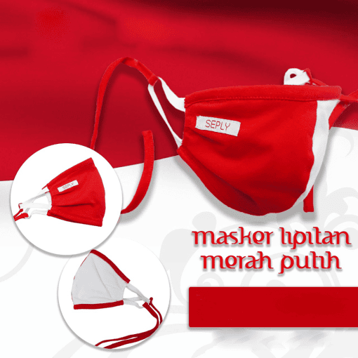 MASKER SEPLY LIPITAN MERAH PUTIH