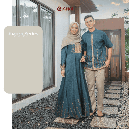 KEKE KHANZA SERIES DRESS DARK GREEN