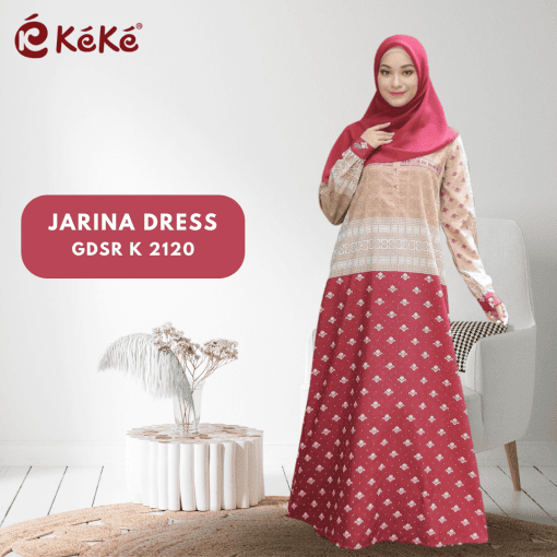 KEKE JARINA DRESS RED SAND