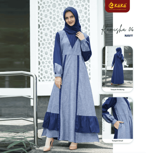 KAMISHA DRESS 06 NAVY