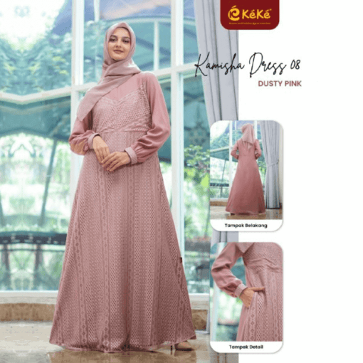 KAMISHA DRESS 08 DUSTY PINK