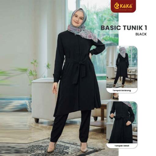 KEKE BASIC TUNIK 01 BLACK