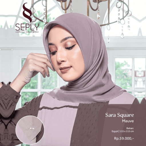 SARA SQUARE MAUVE