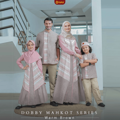 KEKE SR KAMILY 7 DOBBY MAHKOT SERIES WARM BROWN