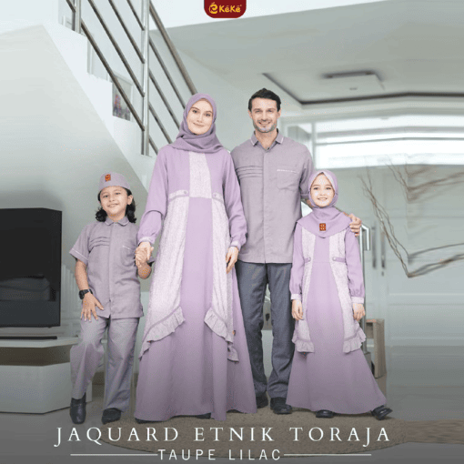KEKE JACQUARD ETIK TORAJA SERIES TAUPE LILAC